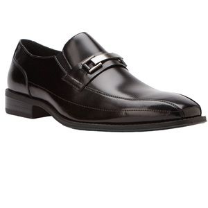 Stacy Adams Wakefield Slip-On Black Shoes, Size 8 1/2